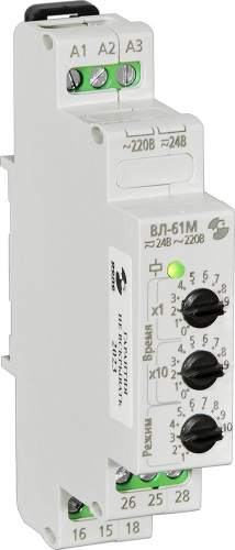 Реле времени ВЛ-61М 24В AC-DC/220В AC 10 режимов 0.1с.9.9ч  A8223-76911366
