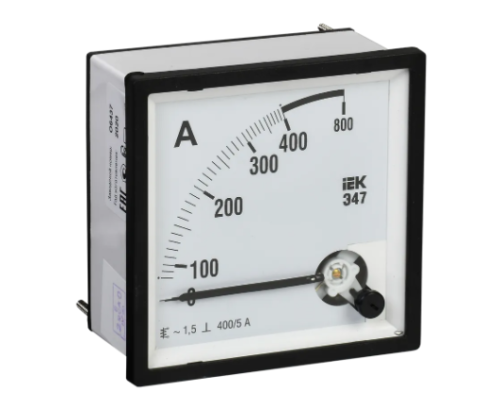 Амперметр Э47 96х96мм  400/5А кл. точн. 1,5 ИЭК IPA20-6-0400-E