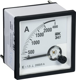 Амперметр Э47 96х96мм 2000/5А кл. точн. 1.5 ИЭК IPA20-6-2000-E